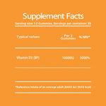 Vitamin D3 Gummies — Buy 1, Get 2nd at 50% Off