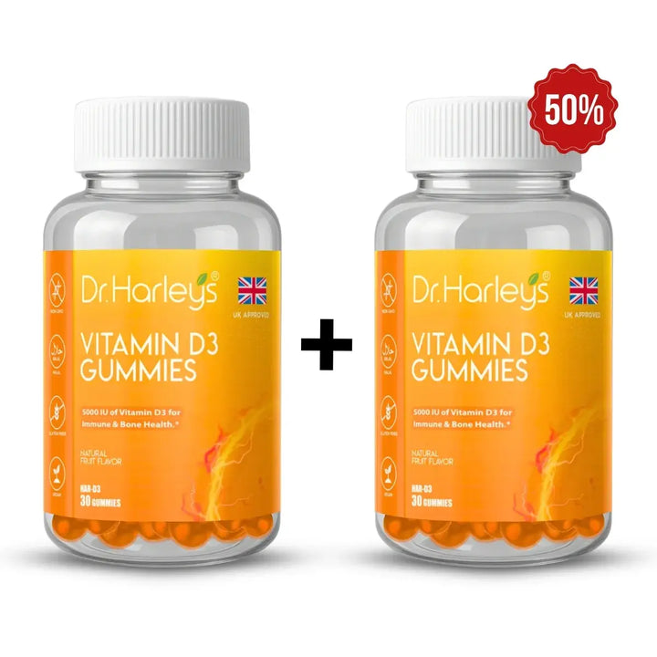Vitamin D3 Gummies — Buy 1, Get 2nd at 50% Off FAQs