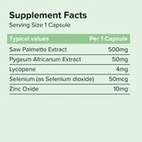 Dr Harleys ProstaMax Capsules for prostate health supplement facts